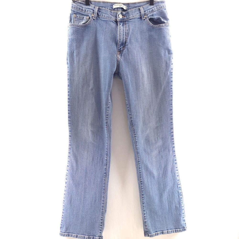 Levi's Womens Jeans 550 16 Long Blue Relaxed Boot Cut Medium Wash Stretch